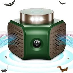 Mice Repellent Indoor Rodent Repellent Ultrasonic Plug in 4 Modes Ultrasonic Pest Repeller with 9 Strobe Lights - Effective Control for Rat, Rodent, Roach, Mouse, Squirrel, Bugs, Bat, Gekos (Green)-image-61