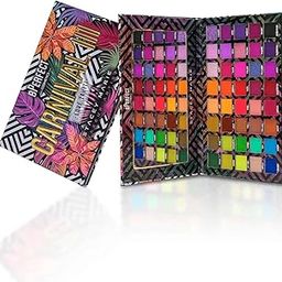 SANSH CARNIVAL Eyeshadow Palette – 40 Bold Shades with 31 Matte & 7 Shimmer/Metallic Colors | Highly Pigmented, Blendable Eye Makeup Palette-7
