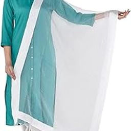 Women's Solid Organza Dupatta.-image-48