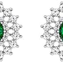 925 Silver Zircon Emerald Sunshine Studs| Gifts for Girlfriend, Gifts for Women and Girls |With Certificate of Authenticity and 925 Stamp | 6 Month Warranty-18