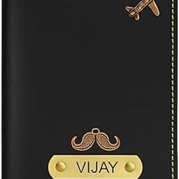 Faux Vegan Leather Customized Passport Cover, Passport Holder for Men, Women & Kids - Travel Accessories Passport Wallet for Trips with Custom Name P003-image-93