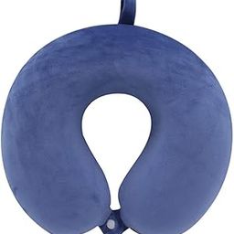 Neck Pillow for Traveling,Travel Pillow Memory Foam Comfortable and Breathable U Shaped Head Neck Support Airplane Pillow(Dark Blue)-picture-12