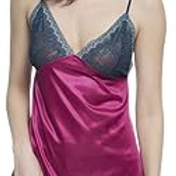 clovia Women's Synthetic Other Solid Sleepwear Short Nighty Pyjama Set Pack of 2-picture-44