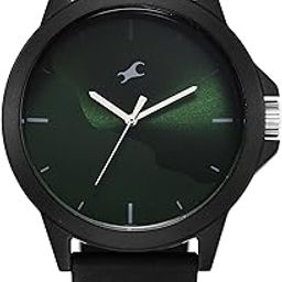 Tees Wanderlust Quartz Analog Green Dial Silicone Strap Watch for Unisex-38024PP73W/NT38024PP73W-27