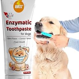 Boltz Enzymatic Toothpaste for Dogs (100 Gm) Oral Care & Oral Health, Fresh Breath, Plaque Remover, Suitable for all age Dogs & Puppies Teeth Cleaning, Mint Flavor (Toothpaste)-image-70