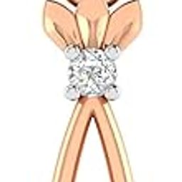 avsar 18k (750) Rose Gold and Diamond Pendant for Women-picture-44