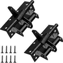 ZWERLIN Self-Closing Door Hinges, 90-Degree Heavy Duty, Automatic Folding Shelf Hinge, Black-image-25