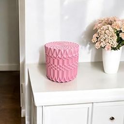Designer Trinket Jewellery Storage Jar, Pink Colour, Multi-use-picture-15