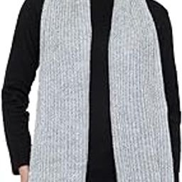 Women's Acrylic Woolen Solid Self Design Casual Warm Winter Wear Muffler Scarf Stole-image-22
