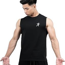 Men's Sleeveless Slim Fit Atmos Tank - 100% Cotton | Perfect for Gym & Sports | Breathable Fabric, Engineered for Unrestricted Movement-image-16