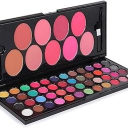 Edition 48-Color Eyeshadow Palette & 9-Blush Beauty Ensemble with Brushes-13