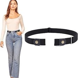 No Buckle Invisible UNISEX Comfortable Elastic Stretch Belt for Women Fits waist Invisible Buckless Belt for Jeans Pants-picture-1