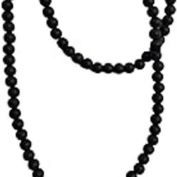 SYUT! Men 100% Natural Unpolished Karungali Malai | Original Ebony Wood Mala | 7mm Beads | Natural Black Karungali Mala for Meditation & Spiritual Use-image-77