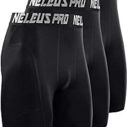 Men's 3 Pack Running Compression Shorts-image-37