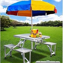 Picnic-Table-Heavy-Duty-Outdoor-Aluminium-Portable-Folding-Camp-Suitcase-Picnic-Table-and-4-Chairs-Set-with-Umbrella-7