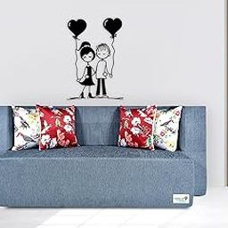 FRIENDS LIFE 4 Seater Sofa Cum Bed | 1 Years Warranty | Foldable Sofacum Bed | 4 Pillow | Jute Finish Fabric, Grey (44X72X14) inches Comfort for All Sofa Cum Bed for Living Room & Guests (N-FL4033)-picture-5