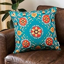 PLIVANA Polyester Cushion Cover for Home Decor | Lightweight Backrest | Seating Sofa Cushion Cover | Use for Living Room, Bedroom & Office | Indoor Seating Arrangements | Multi-image-73