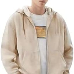 men's Full Sleeve Zip-Through Hoodie | Jacket for men | Breathable, Solid Color Hooded Jacket with Front Zipper Closure-picture-16