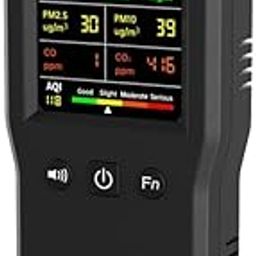 Skyking® Indoor Air Quality Monitor with PM2.5, PM10, AQI, CO2, HCHO, TVOC Concentration + 3 More Parameters-24