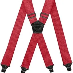 yashidun Men's Women's 4-Clip Elastic Suspenders for Adults 3.8cm Wide Adjustable-picture-45