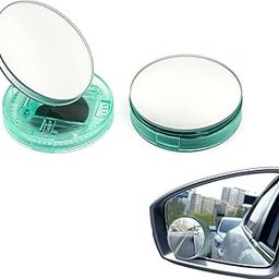 STHIRA® Car Accessories: Vacuum Suction Rear View Mirror, 360 Degree Adjustable Circular Mirror - Avoid Blind Zones for Secure Driving-image-88