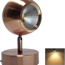 Mufasa 6 Watts Ball Spot 6Inch Rose Gold Finish LED Spotlight Focus Light Bedroom Reading Display Wall Light Wall Mirror Picture Light (Warm White)-picture-28