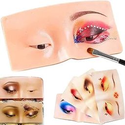 SKINPLUS Makeup Practice Face Board, face dummy for makeup practice , Practice Skin Board,for Makeup Practice Mask Skin Face Eye Makeup Practice for Beginner Makeup Artist The Perfect Makeup (SKIN)-25