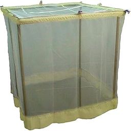 Anaya Mosquito Net 4 x 6.5 ft Medium Size Bed Polycotton Ivory 100% Heavy Quality Net-17