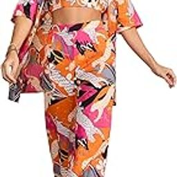 Women Geometric Print 3 pcs Pant set-image-18