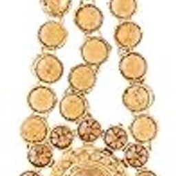 Traditional Gold Plated Jhoomar Passa Tikka for Women T1066FL (Gold)-image-57