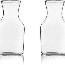 METIER Glass, Set of 2, 400ml, Whiskey, Wine Decanter, Bistro Carafe, Drink Serve, Pitcher, Multi Use Carafe for Serving Water, Soda, Hard Drinks, Soft Drinks-84