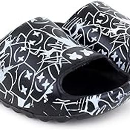 Zig Zag All SmartiiMen's Flip Flops Slides Back Open Household Comfortable Slippers-image-69