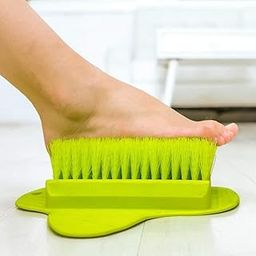 Health & Beauty Foot Brush Slipper Scrubber Bath Tub Floor Brush for Cleaning Feet Soles and Callus - Suction to Floor - Use with Soap and Water. (Multi Color)-image-97