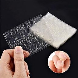 Rubyface Nail Glue Stickers Double Side 3 - Sheets 72 Pcs I for Press on Nails Stickers, Waterproof Breathable False Nail Tips Jelly Adhesive Nail Tabs Glue-image-29