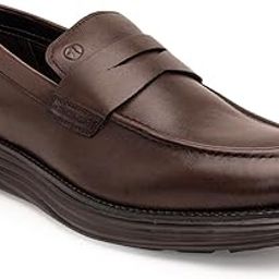 Sophisticated Dual-Tone Leather Loafers with Enhanced Comfort-image-81