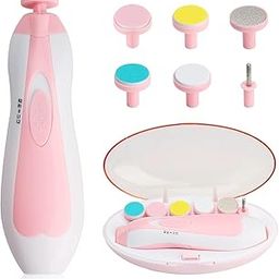 Drashti Villa Nail File Drill for Baby No Sharp Claws Hurt, 6 in 1 Safety Cutter Trimmer for Toes and Nails (Color may Vary)-image-29