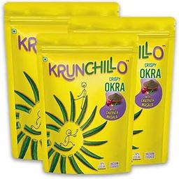 Krunchillo - OKRA Chatpata Masala Flavour Chips 150g |Healthy Snacks | High Protein | Source of Fiber |Assorted Pack (Pack of 3)-image-10