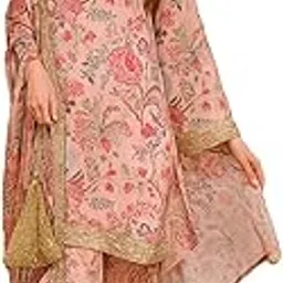 yashika Floral Regular Women's Cotton Blend Printed Kurta with Pants and Dupatta Set-picture-6