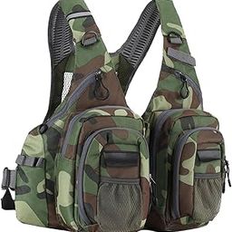 LOOM TREE Fishing Vest Men Equipment with Multi Pockets for Outdoor Travel Fly Fishing Camo | 1Fishing Vest-image-97