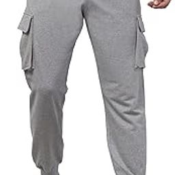 Men's Slim Fit Track Pants | Joggers for Men | 4 Pockets | Black Joggers for Men | Mens Cargo Style Joggers for Men-image-24