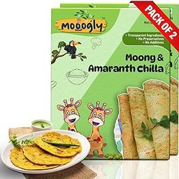 Mooogly Moong & Amaranth Chilla Mix: Delicious Moong Dal Chilla Mix for Instant Breakfast Bliss - High Protein, B Vitamins, Antioxidant Rich, Vegan & Gluten-Free Delight! - 200g (Pack of 2)-image-12