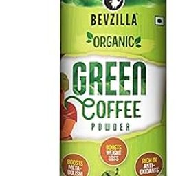 Bevzilla Green Coffee Beans Powder - 275 Grams | For Weight Loss With Chlorogenic Acid | Immunity Booster| Natural Super Drink-image-98