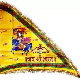 Yashvin Religious Khatu Shyam Ji cloth Trangle Cut for Temple/Home Normal Size |174.52.34-image-46