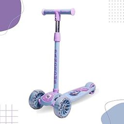 PANDROMS Kids Kick Scooter with LED Wheels - Lavender/Blue | 3 Wheel Foldable Scooter for Boys and Girls with Height Adjustable Handlebar | for Ages 2-5 | Max Weight Capacity 50kg (PKS1011/01)-image-30