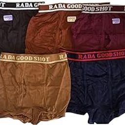 SAWARE Fashion Men's Cotton Hosiery Boxer Briefs | Solid Color Mid-Rise Trunks with Elastic Waistband | Soft & Breathable Innerwear (Pack of 5, Navy Blue, Maroon, Coffee, Rust, Mustard)-image-80