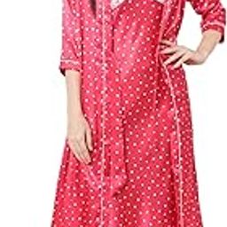 Women's Satin Standard Length Casual Regular Nightgown-image-16