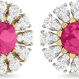 Aucent by PC Jeweller The Asriyah 18KT Yellow Gold and Diamond Earrings-picture-13