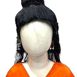 Natkhat Dress - Ramleela show Idol Character hair wig for kids free size wig, best for mythology character (1 Wig)-image-84