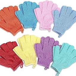 AK SALES 1 Pair Gloves for Body Cleansing and Scrubbing | Bath Glove - made of Natural Fibre Exfoliator Glove for Body, Shower, Bath, Scrub and Spa Massage Dead Skin Cell Remover Multicolor-image-8