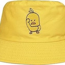 Unisex Duck Embroidered Bucket Hat Fashion Reversible Fisherman Cap-image-18